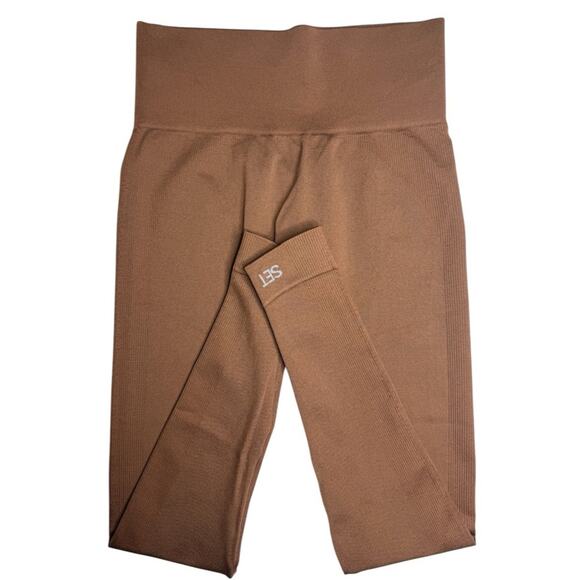 SET Active Sculptflex Seamless 7/8 Athletic Leggings in Copper Brown Size Medium - Picture 3 of 7